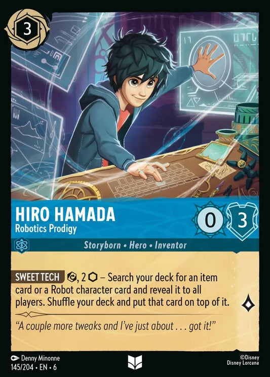 Hiro Hamada - Robotics Prodigy 145/204 (Azurite Sea)