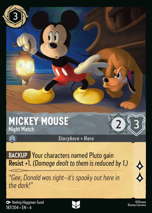 Mickey Mouse - Night Watch 187/204 (Azurite Sea)