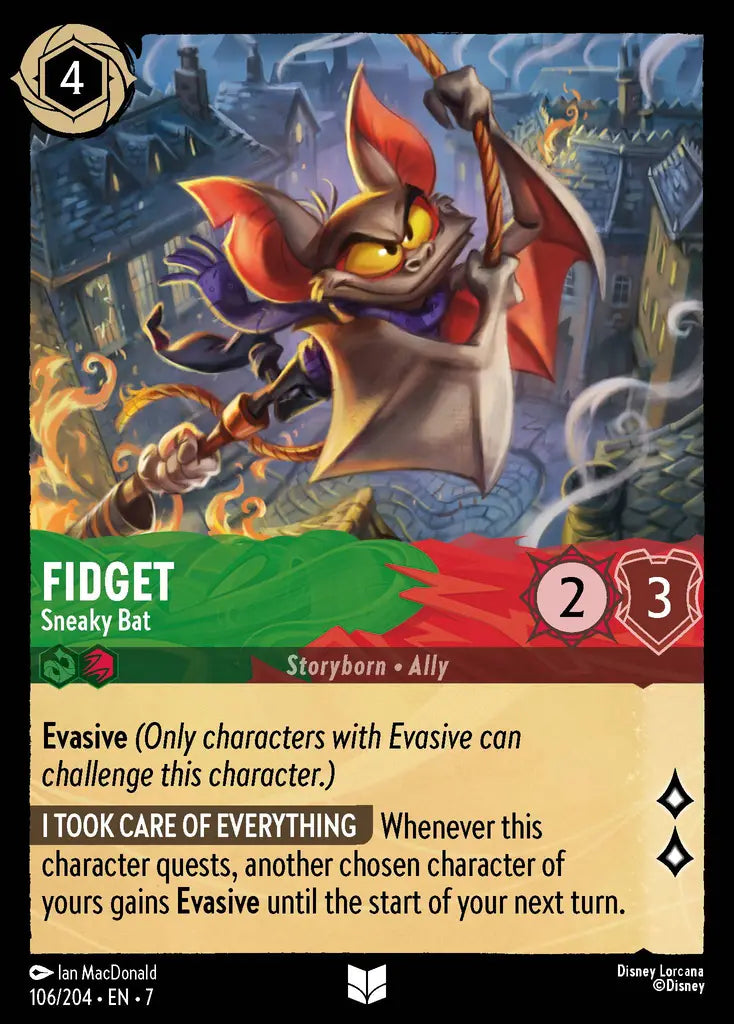 Fidget - Sneaky Bat 106/204 (Archazia's Island)