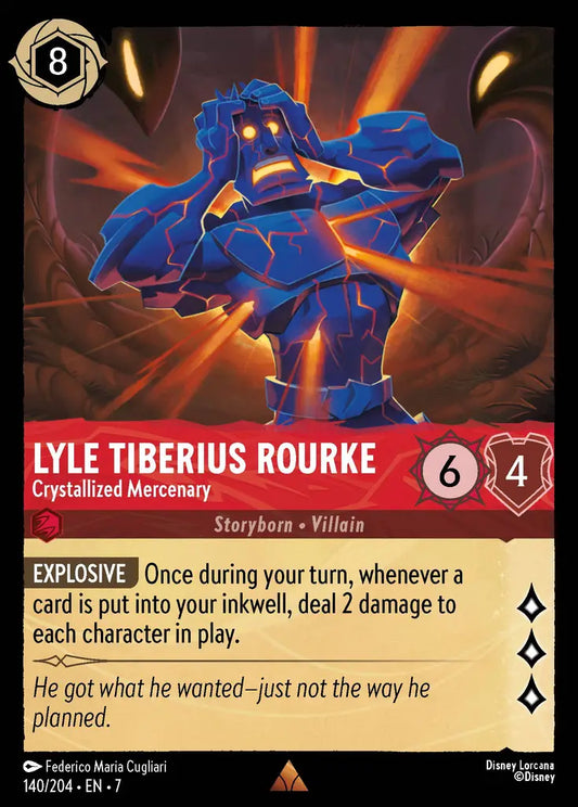 Lyle Tiberius Rourke - Crystallized Mercenary 140/204 (Archazia's Island)