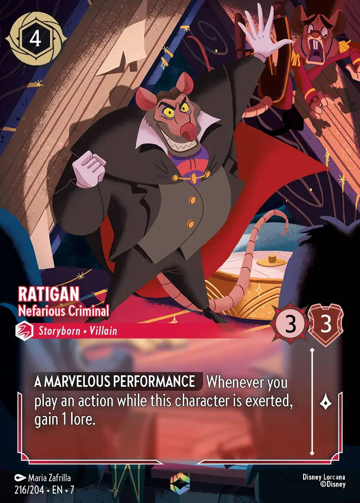 Ratigan - Nefarious Criminal 216/204 - Enchanted (Archazia's Island)