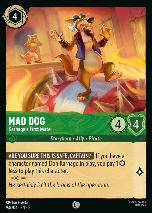 Mad Dog - Karnage's First Mate 93/204 (Reign of Jafar)