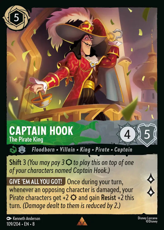 Captain Hook - The Pirate King 109/204 (Reign of Jafar)