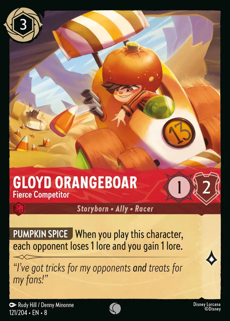 Gloyd Orangeboar - Fierce Competitor 121/204 (Reign of Jafar)