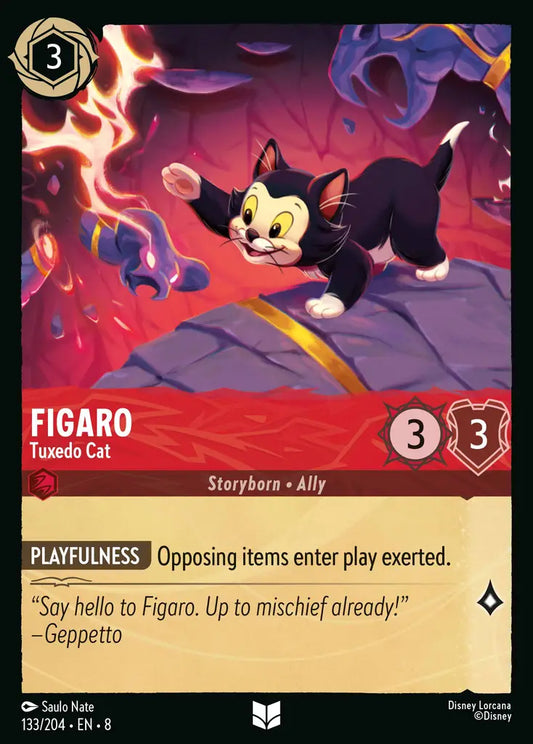 Figaro - Tuxedo Cat 133/204 (Reign of Jafar)