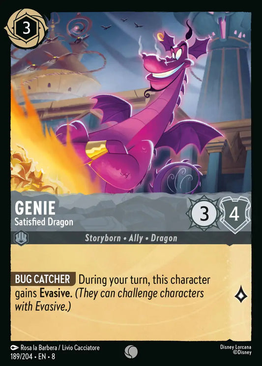 Genie - Satisfied Dragon 189/204 (Reign of Jafar)