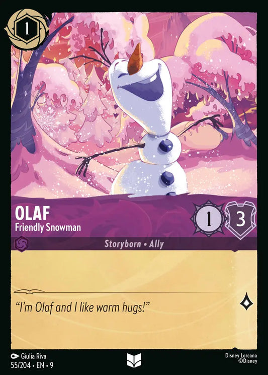 Olaf - Friendly Snowman 55/204 (Fabled)