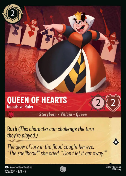Queen of Hearts - Impulsive Ruler 123/204 (Fabled)