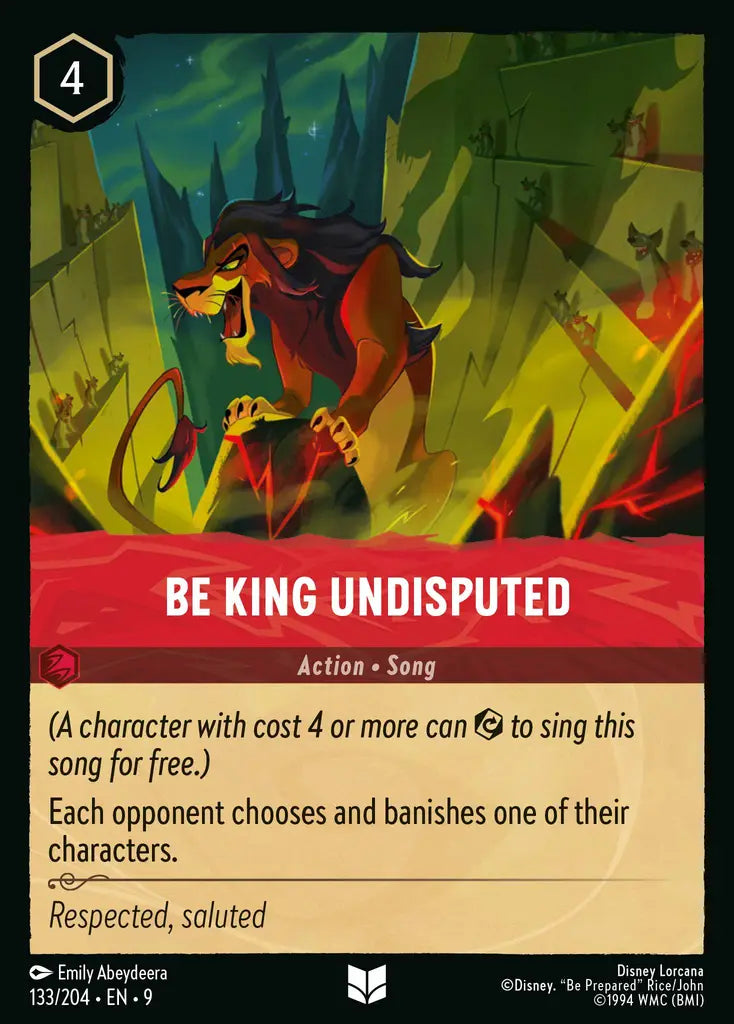 Be King Undisputed 133/204 (Fabled)