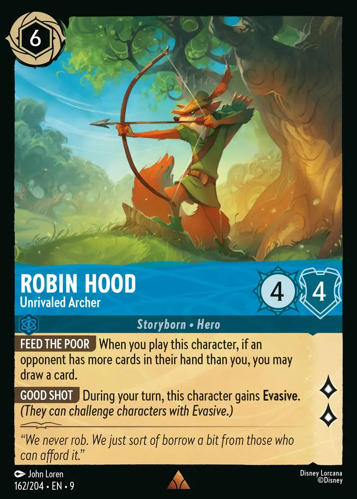 Robin Hood - Unrivaled Archer 162/204 (Fabled)