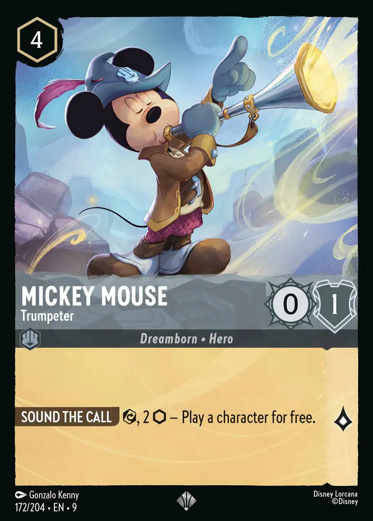 Mickey Mouse - Trumpeter 172/204 (Fabled)