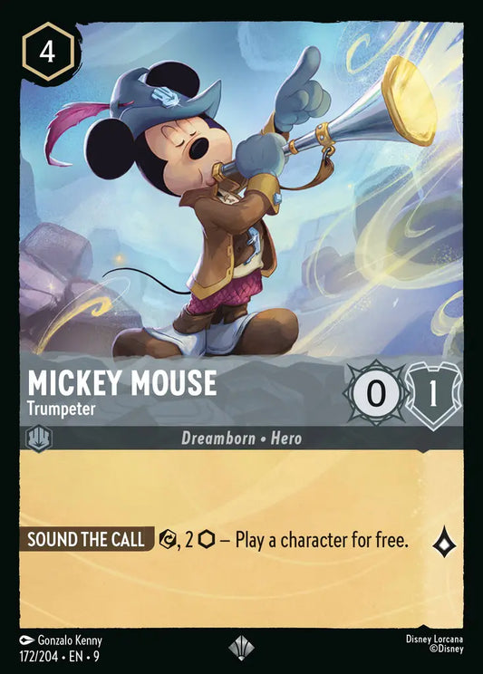 Mickey Mouse - Trumpeter 172/204 (Fabled)
