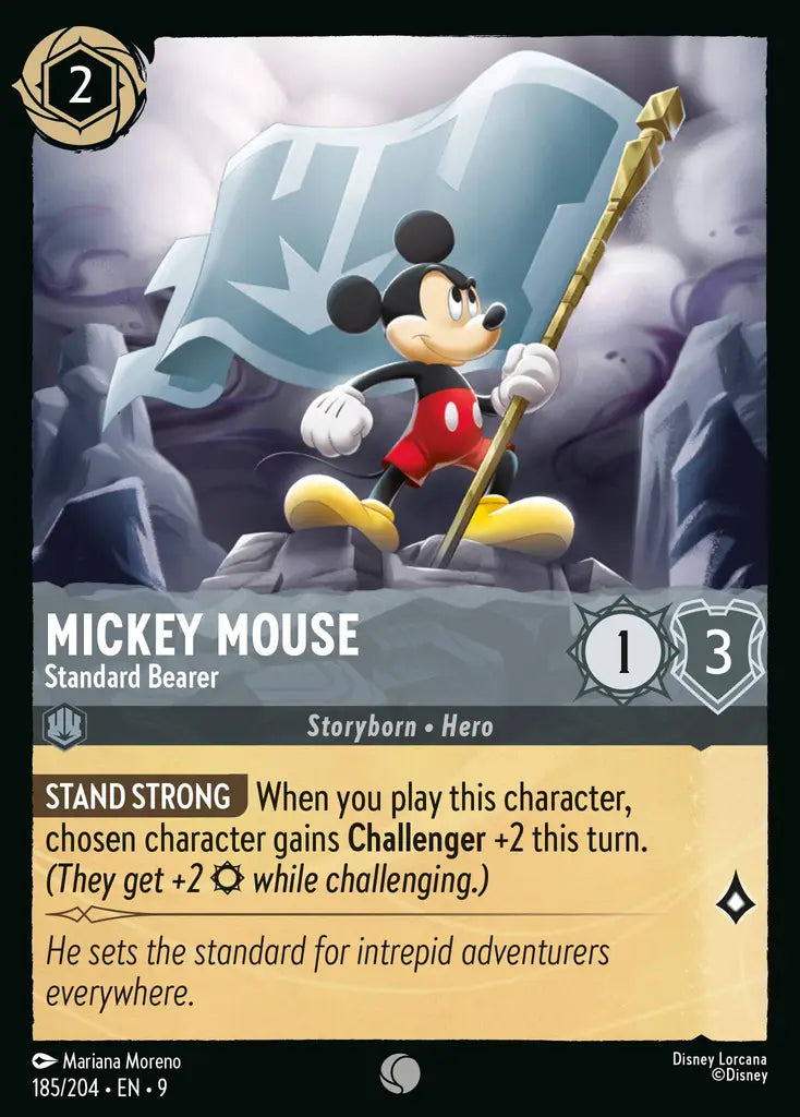 Mickey Mouse - Standard Bearer 185/204 (Fabled)