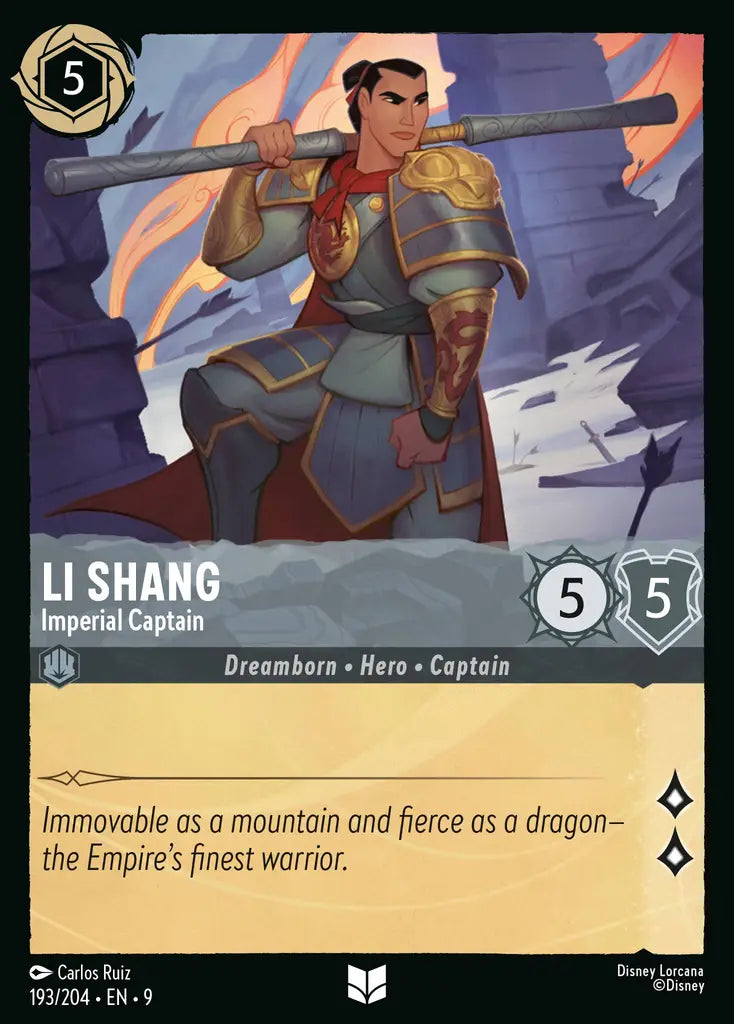 Li Shang - Imperial Captain 193/204 (Fabled)