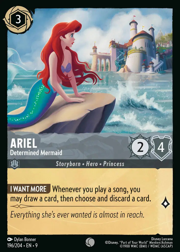 Ariel - Determined Mermaid 196/204 (Fabled)