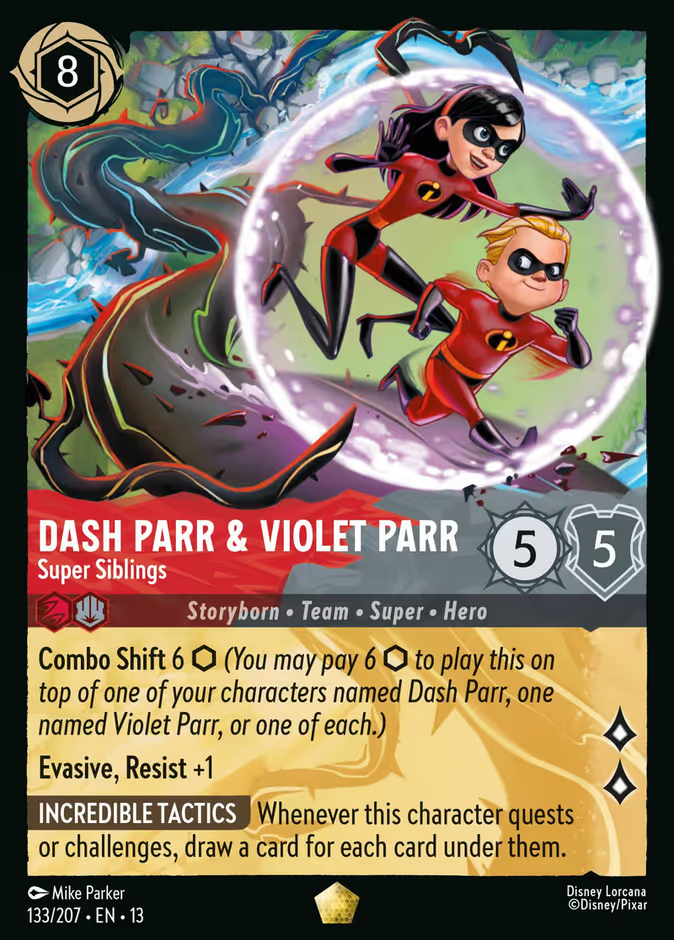 Dash Parr & Violet Parr - Super Siblings - Attack of the Vine 133/207