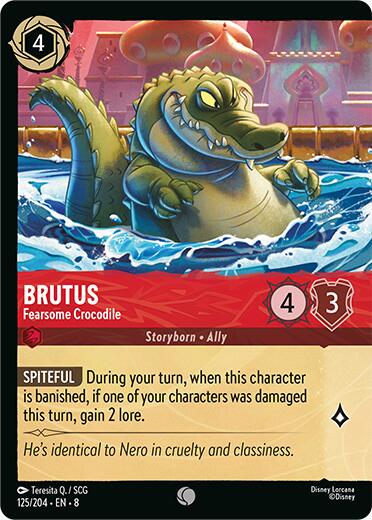 Brutus - Fearsome Crocodile 125/204 (Reign of Jafar)