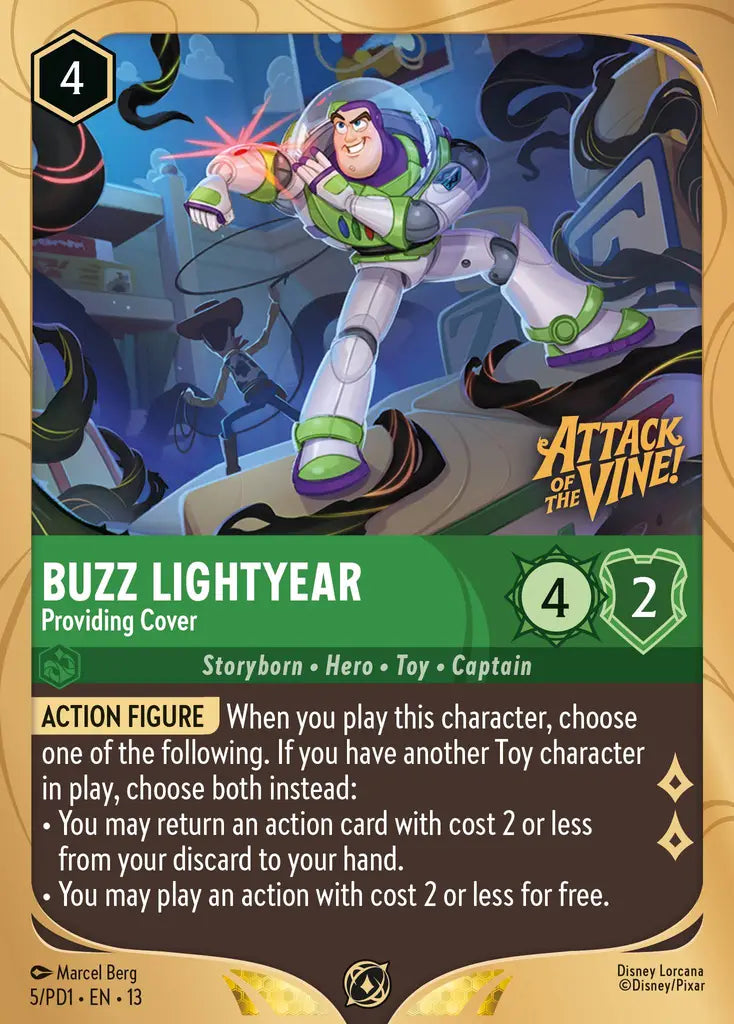 Buzz Lightyear - Providing Cover - 5/PD1 - Promo (Attack of the Vine)