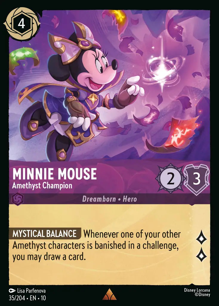Minnie Mouse - Amethyst Champion 35/204 (Whispers In The Well)