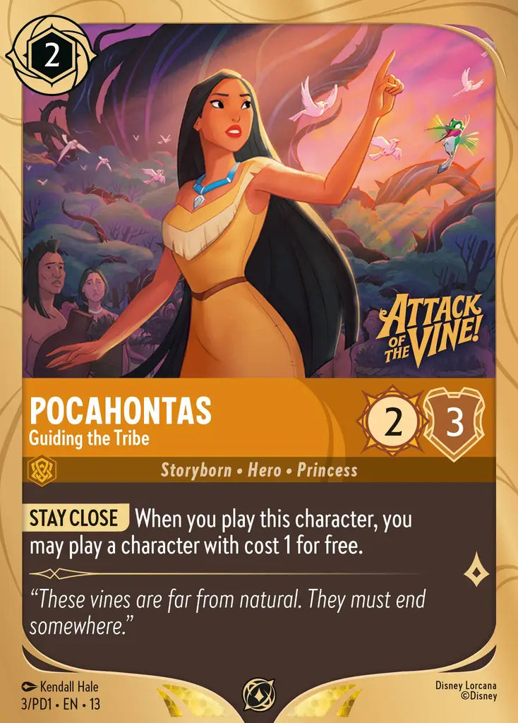 Pocahontas - Guiding the Tribe - 3/PD1 - Promo (Attack of the Vine)