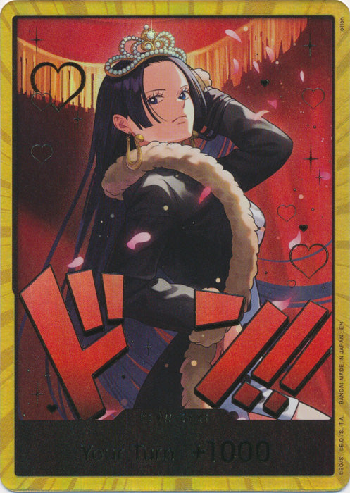 DON!! Card (Boa Hancock Gold) - EB03 (Gold) (One Piece Heroines Edition) - Foil