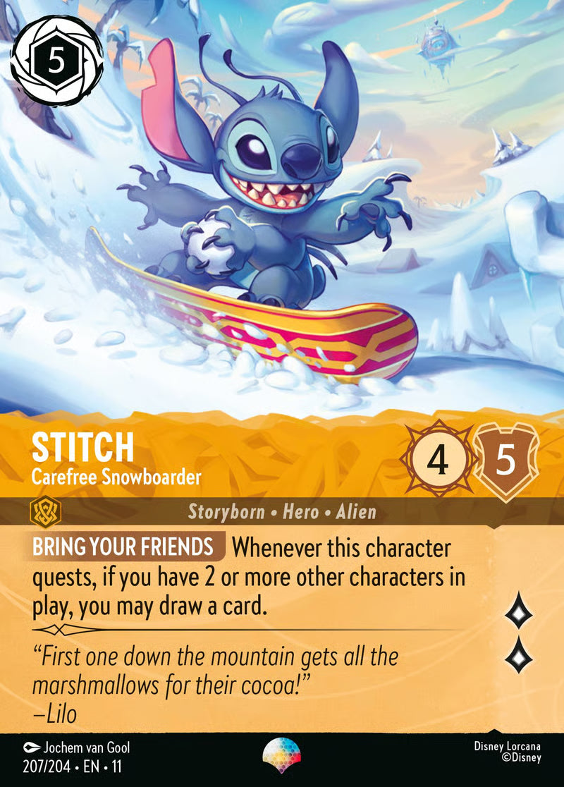 Stitch - Carefree Snowboarder - Winterspell 207