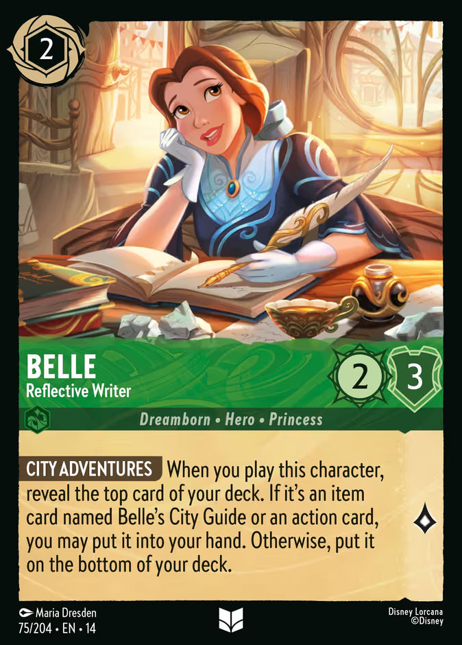Belle - Reflective Writer - 75/204 - Uncommon (Hyperia City)