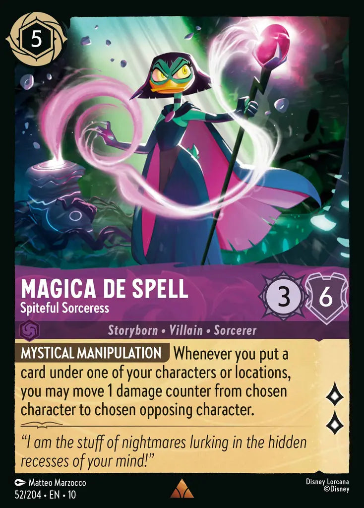 Magica De Spell - Spiteful Sorceress 52/204 (Whispers In The Well)