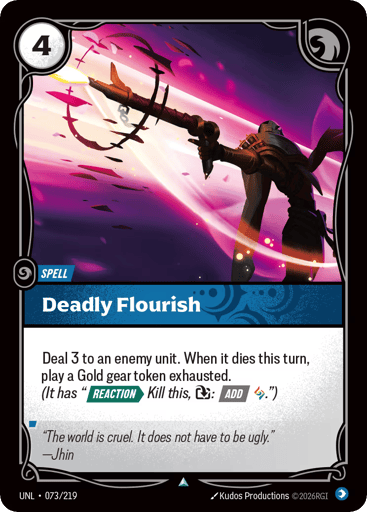 Deadly Flourish - UNL-073