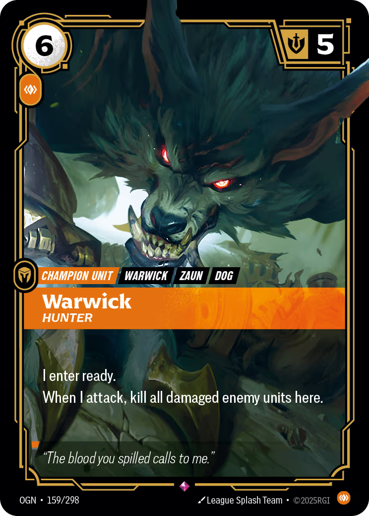 Warwick - Hunter - OGN-159