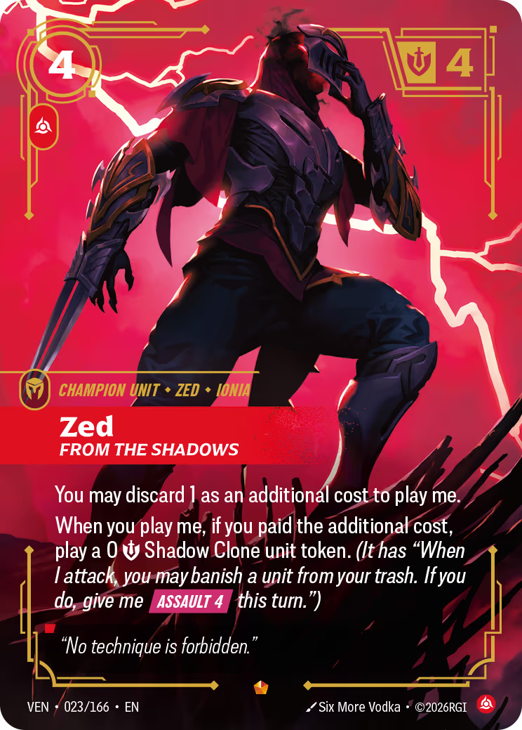 Zed - From the Shadows - VEN-023