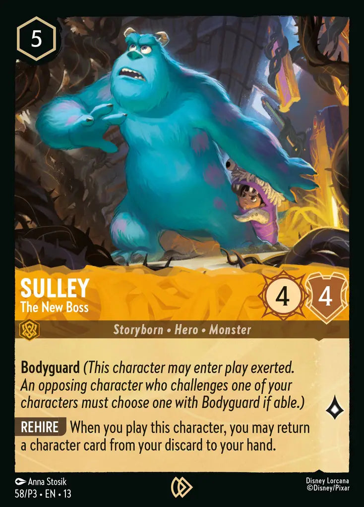 Sulley - The New Boss - 58/P3 - Promo (Attack of the Vine)