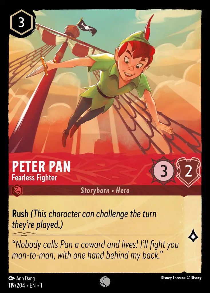 Peter Pan - Fearless Fighter 119/204 (The First Chapter)
