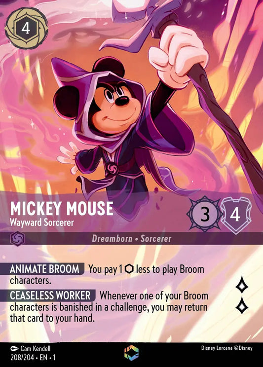 Mickey Mouse - Wayward Sorcerer 208/204 - Enchanted (The First Chapter)
