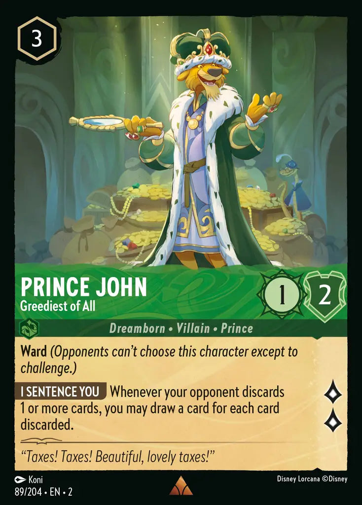 Prince John - Greediest of All 89/204 (Rise Of The Floodborn)