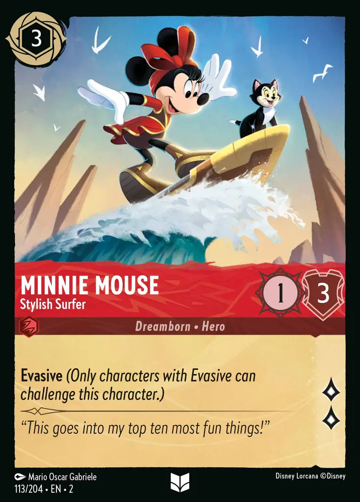 Minnie Mouse - Stylish Surfer 113/204 (Rise Of The Floodborn)