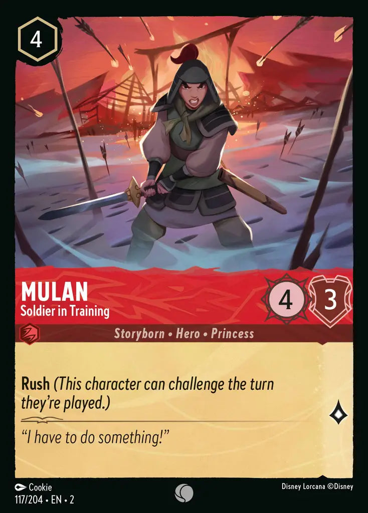 Mulan - Soldier in Training 117/204 (Rise Of The Floodborn)