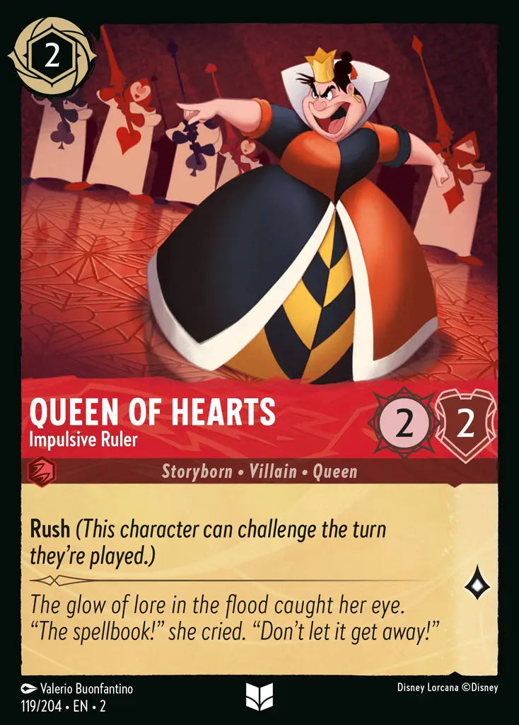 Queen of Hearts - Impulsive Ruler 119/204 (Rise Of The Floodborn)