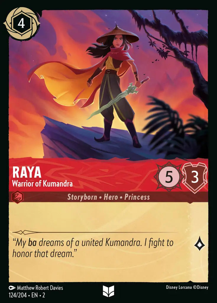 Raya - Warrior of Kumandra 124/204 (Rise Of The Floodborn)