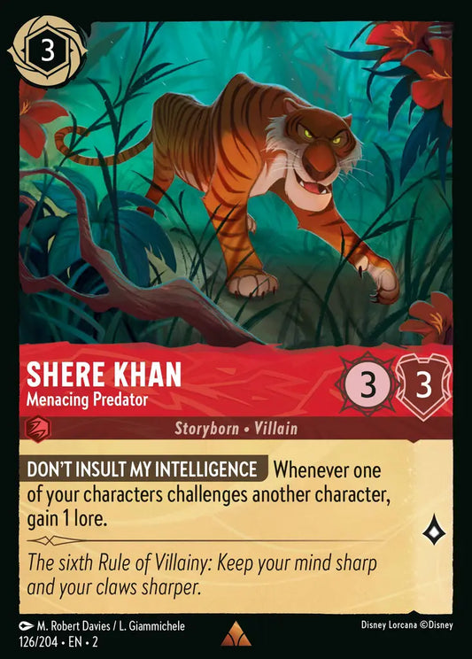 Shere Khan - Menacing Predator 126/204 (Rise Of The Floodborn)
