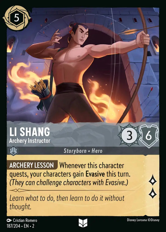 Li Shang - Archery Instructor 187/204 (Rise Of The Floodborn)