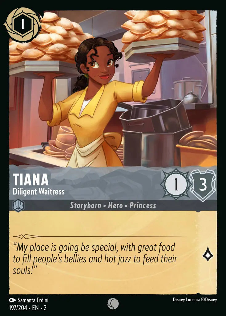Tiana - Diligent Waitress 197/204 (Rise Of The Floodborn)