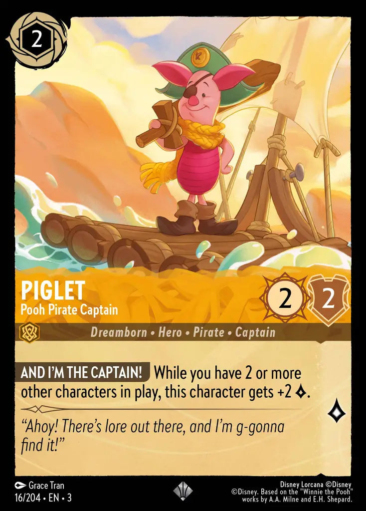 Piglet - Pooh Pirate Captain 16/204 (Into The Inklands)