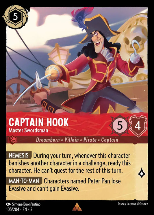 Captain Hook - Master Swordsman 105/204 (Into The Inklands)