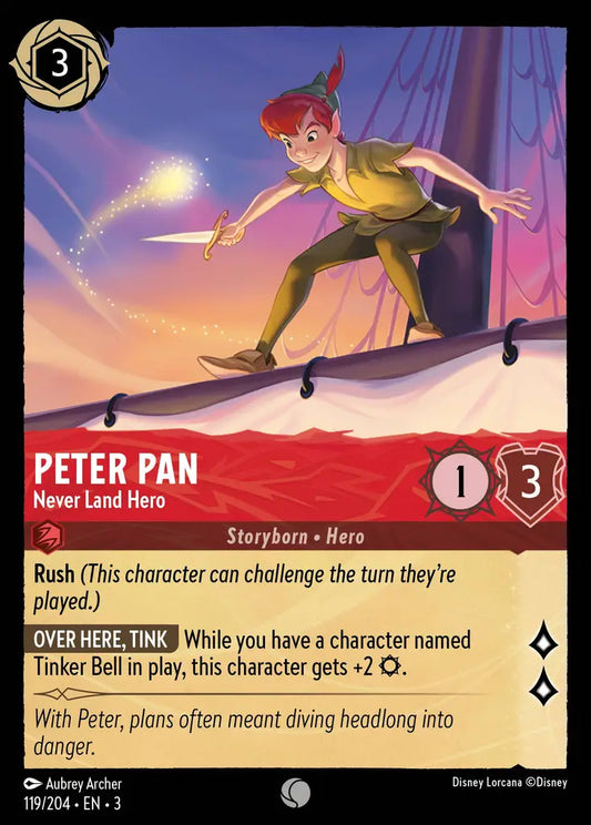 Peter Pan - Never Land Hero 119/204 (Into The Inklands)