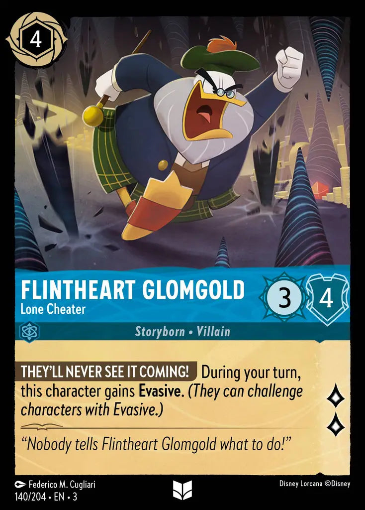 Flintheart Glomgold - Lone Cheater 140/204 (Into The Inklands)