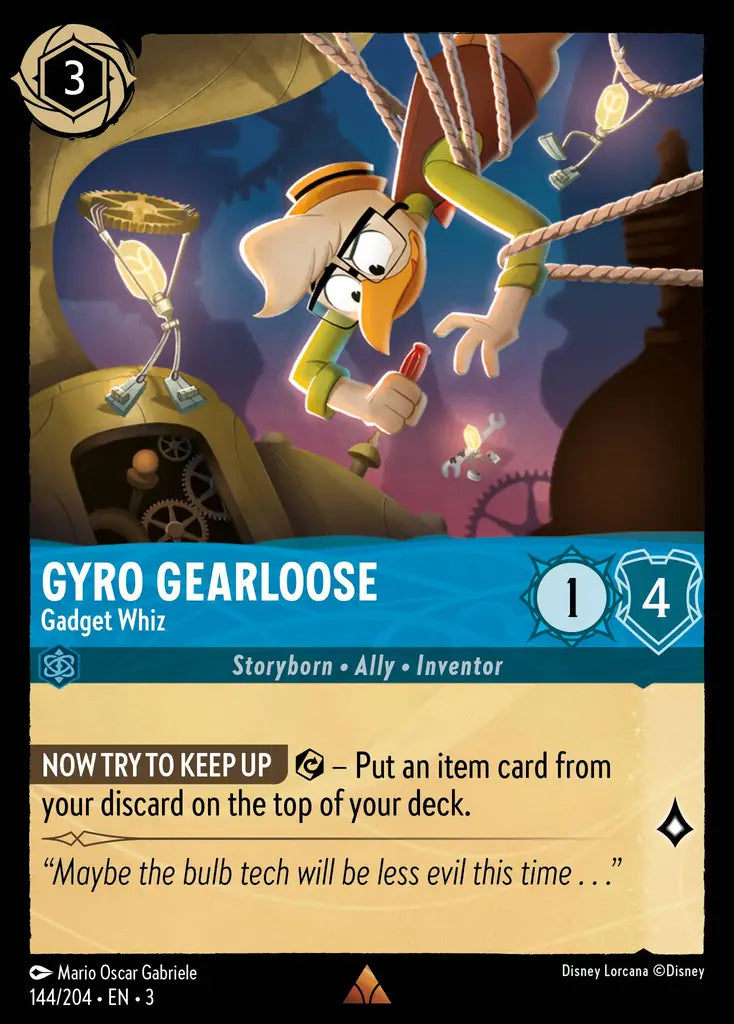Gyro Gearloose - Gadget Whiz 144/204 (Into The Inklands)