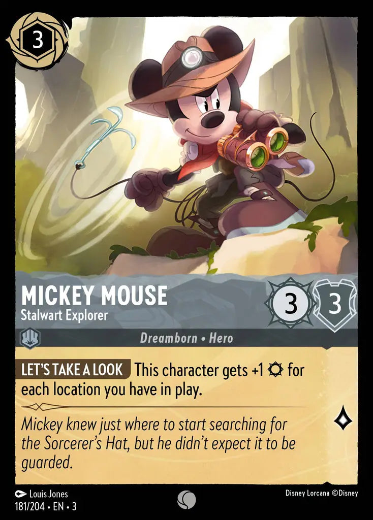 Mickey Mouse - Stalwart Explorer 181/204 (Into The Inklands)