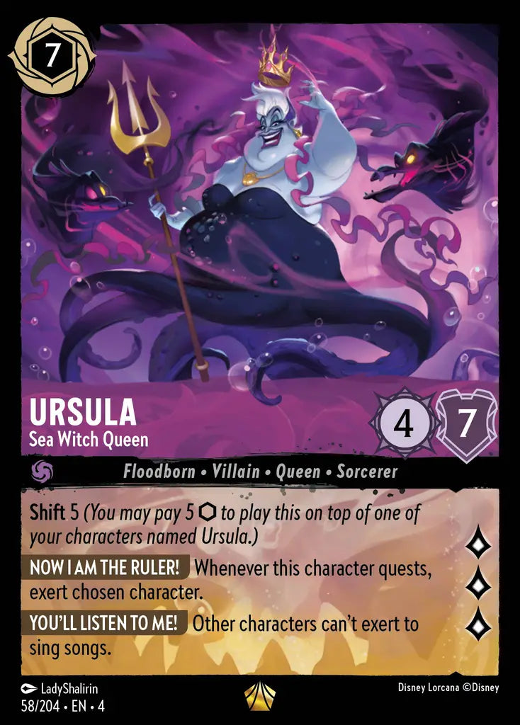Ursula - Sea Witch Queen 58/204 (Ursula's Return)
