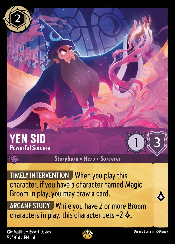 Yen Sid - Powerful Sorcerer 59/204 (Ursula's Return)